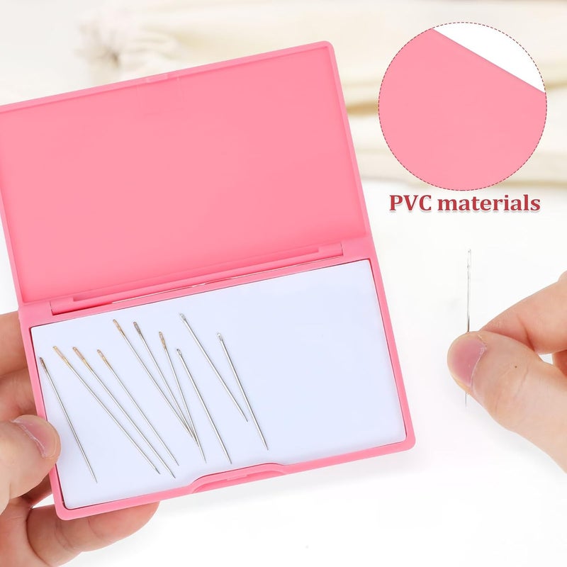 NUOBESTY Magnetic Needles Case: 4.3' Portable Hand Sewing Needle Case Pin Holder for Home & Travel - Small Magnetic Box for Knife Blades, Pins, Cross Stitch Supplies Organizer - Image 5